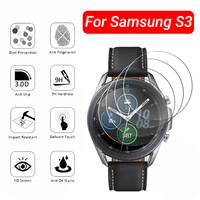 3 pcs tempered glass screen protectors for samsung s3 smartwatch accessories waterproof anti scratch watch protective film