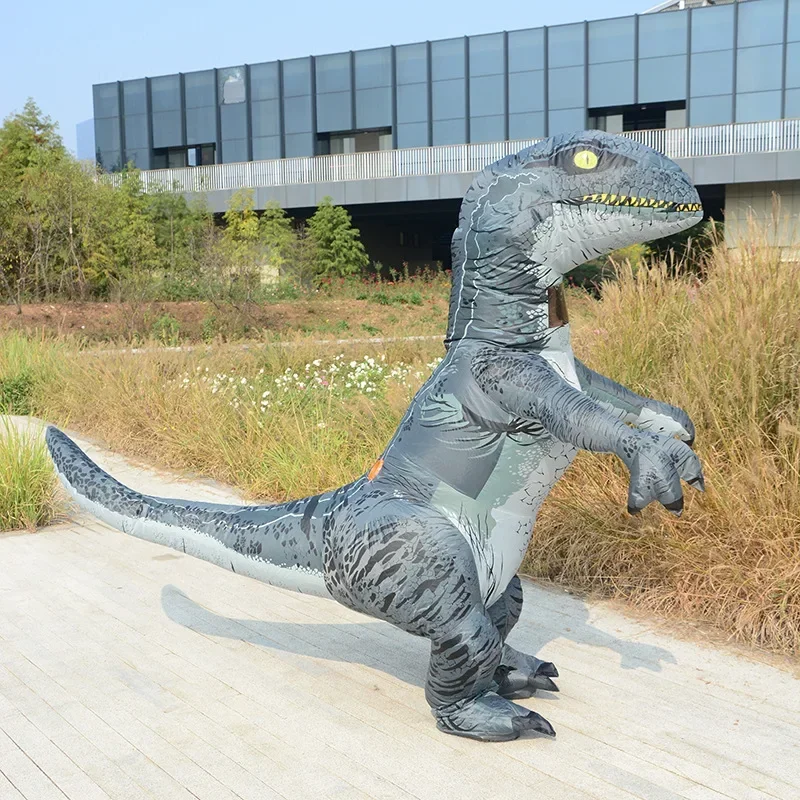 Cosxie надувной костюм Велоцираптор Тираннозавр Рекс Дино косплей мультяшная кукла