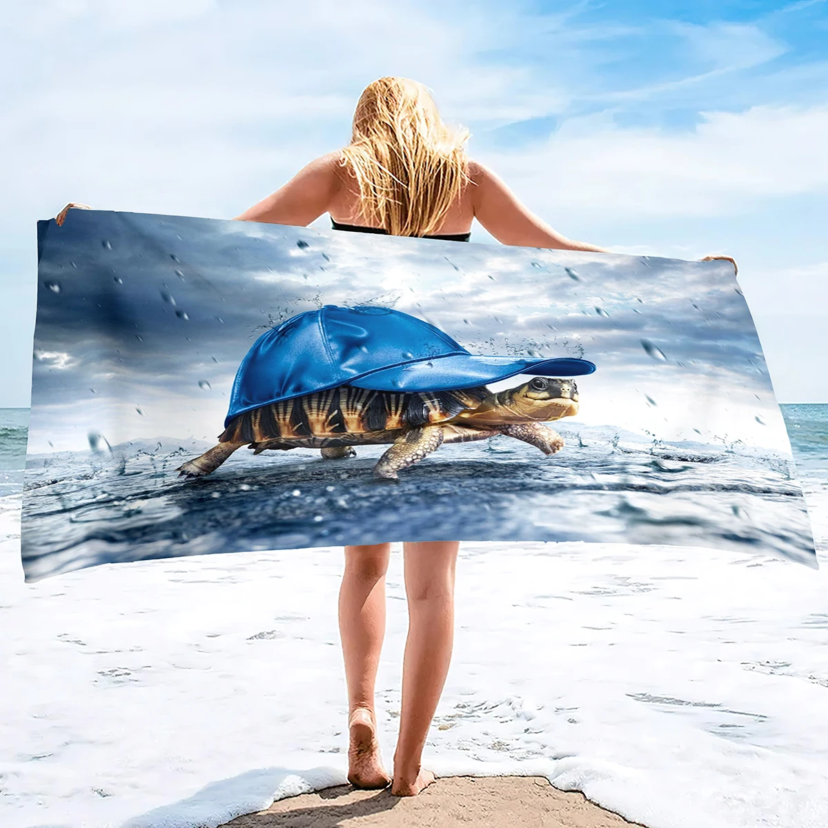 

Oversized Beach Towels Sand Free Sea Turtle Adults Beach Towels Quick Dry Large Bath Towels Microfiber Lightweight Travel Towel