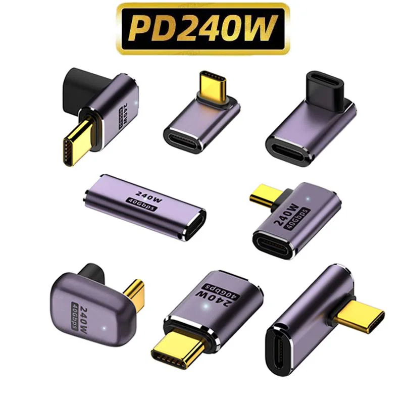 

240W PD USB4.0 40Gbps OTG adapter 8K@60HzUSB C to C type 48V@5A Fast charging converter data adapter for mobile Macbooks