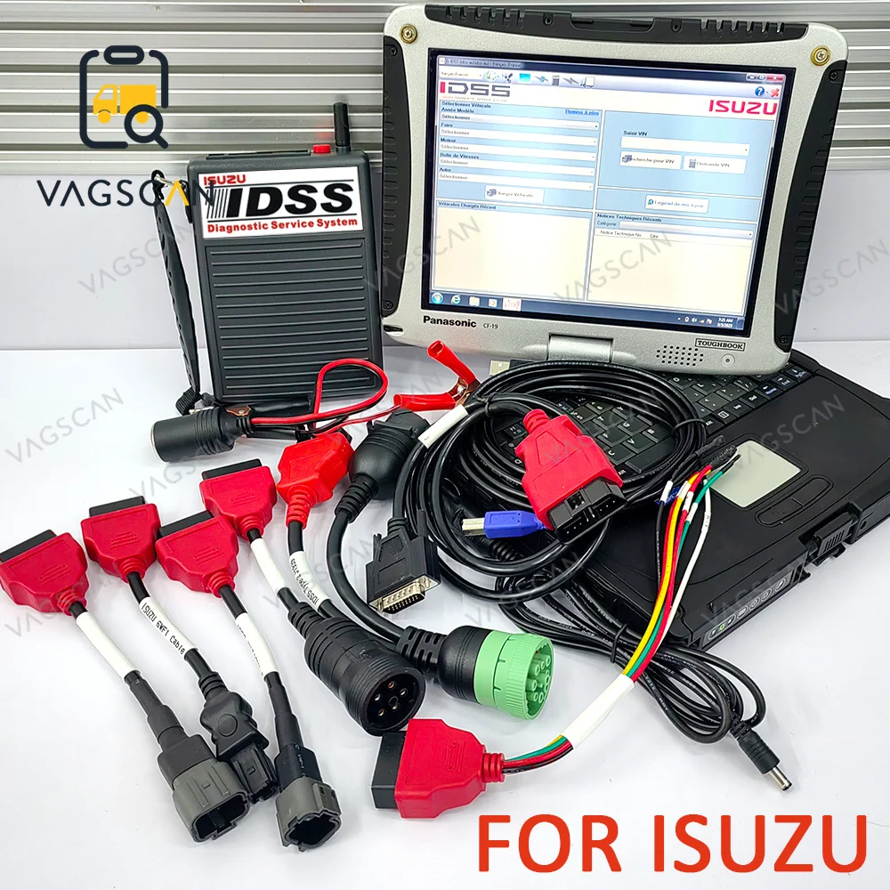 

For ISUZU Diesel Engine Truck Excavator Commercial Vehicles EURO6/EURO5 Diagnostic Tool ISUZU IDSS III G-IDSS E-IDSS CF19 laptop