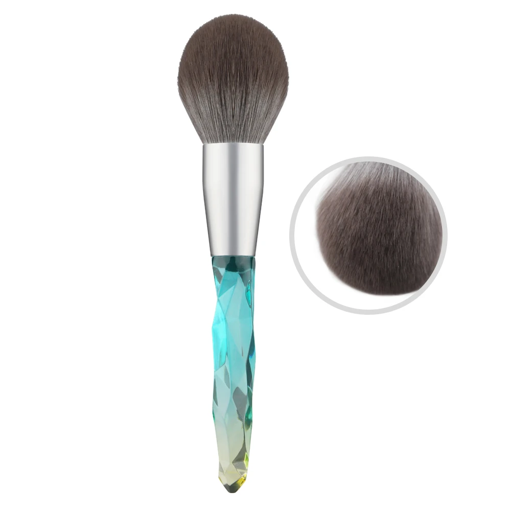

RANCAI Single Blush Brush Large Make up Tool Big size Loose Powder Makeup Brush Crystal Soft Synthetic Hair Pro Fluffy Vegan