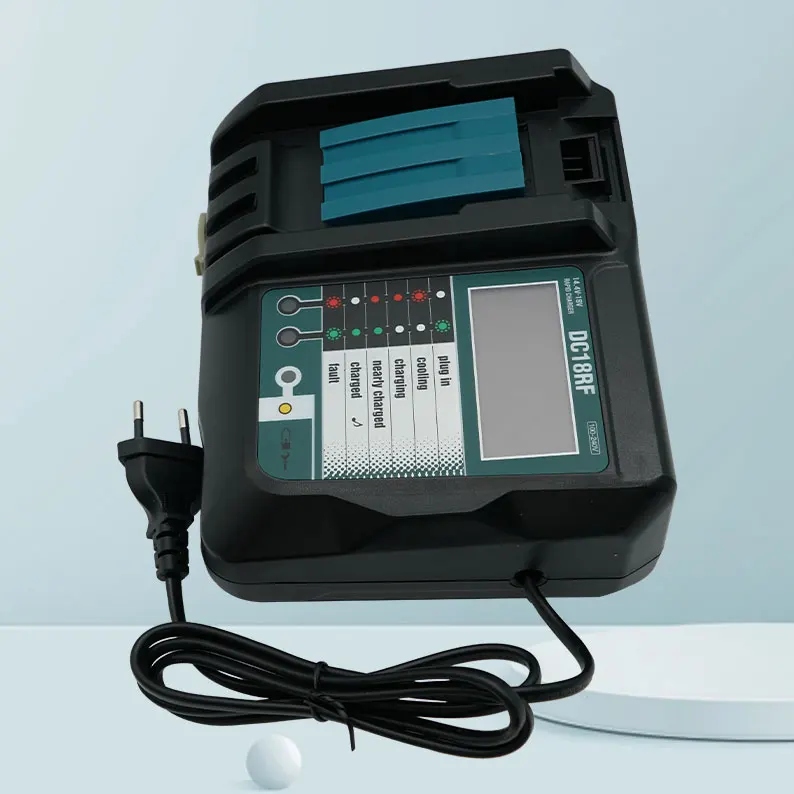 

Lithium ion battery charger, charging current 3a, suitable for 14.4V 18V power tool bl1830 bl1430 dc18rc dc18ra with USB