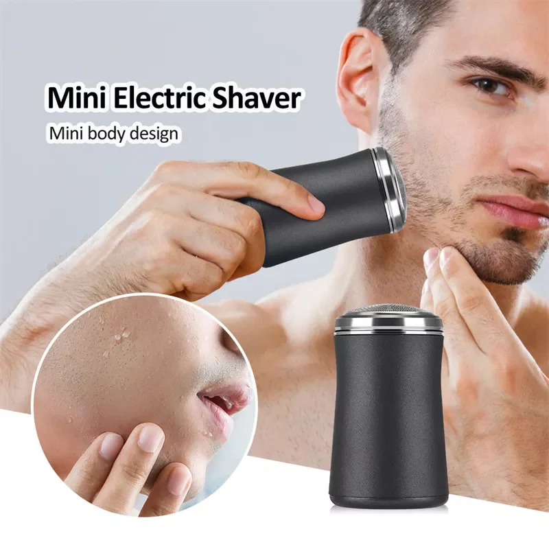 Mini  Shaver Facial Beard Hair Trimmer Automatic Wet Dry Dual Use Travel Portable Shaving Machine For Men enlarge