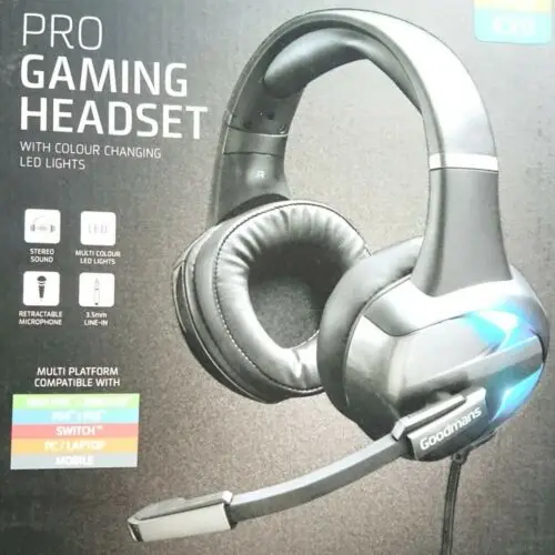 

GOODMANS PRO GAMING HEADSET - PS4 / XBOX / SWITCH / PC / MOBILE -