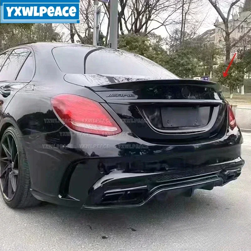 

Carlson Стиль ABS задний спойлер багажника крыло для Mercedes W205 2015-2019 C200 C250 C300 C350 C400 C450 C220 4Door