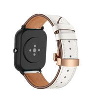20mm smart watch strap for xiaomi amazfit gts3 gts 2 mini smartwatch leather band gts2 2e gts 3 gtr 42mm bip bracelet watchband