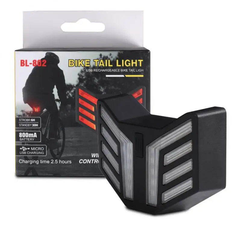 

Riding Tail Light With Loud Speakers Usb Charging Powerful Turning Signal Smart Induction Wireless Remote Control Warning Lamp