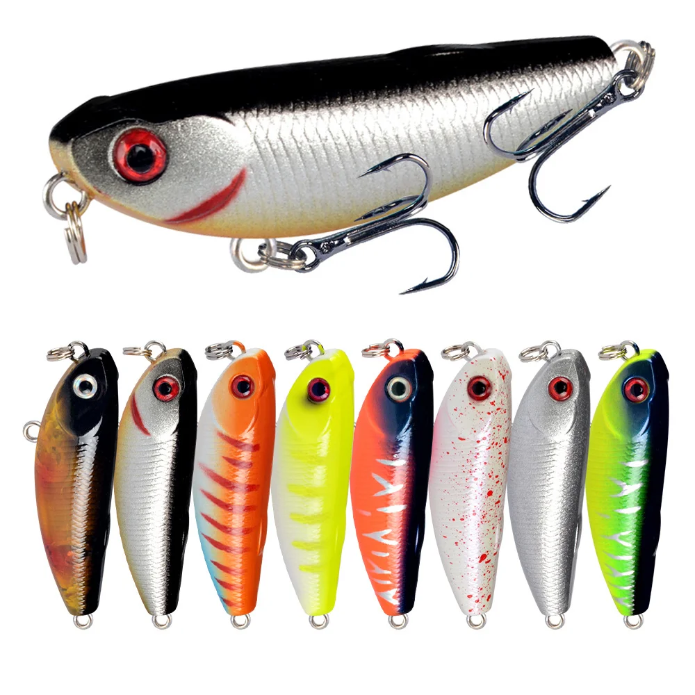 

1PCS 5.5cm 5g Pencil Fishing Lure Top Water Dogs Hard Lures Baits Wobbler Artificial Hard Bait Fishing Tackle Pesca