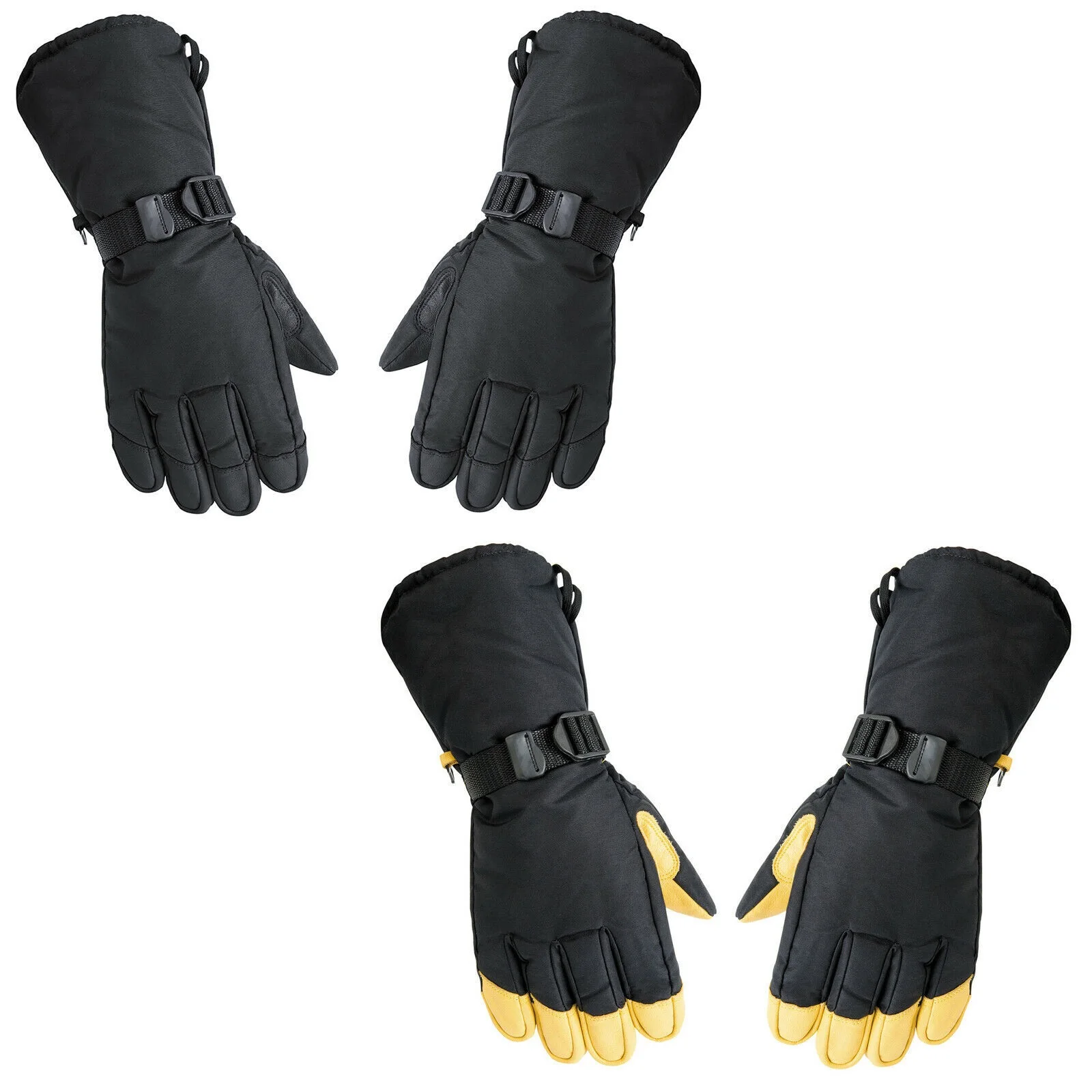 

2023 Deerskin leather palmed snowmobile gloves snow gloves