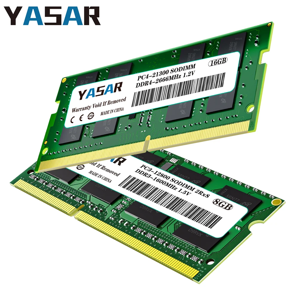 Память YASAR DDR3L DDR4 4 ГБ 8 16 ОЗУ 3200 2666 2400 МГц PC4 PC3L 1066 1333 1600 Оперативная память для