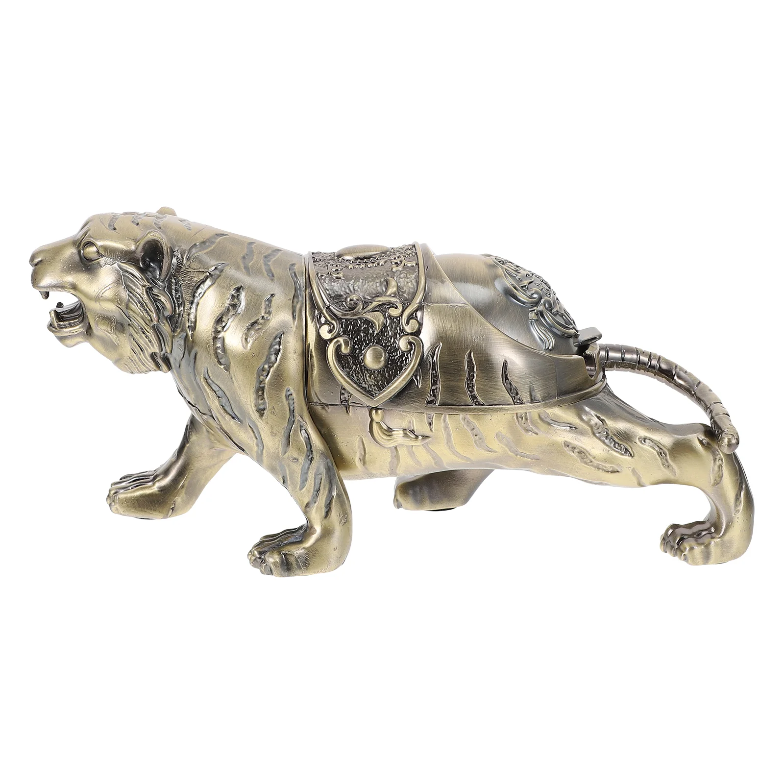 

Ashtray Ash Holder Tray Ashtrays Shaped Decorative Lidded Decor Office Container Tabletop Crafts Iron Cigar Adornemnt Decoration