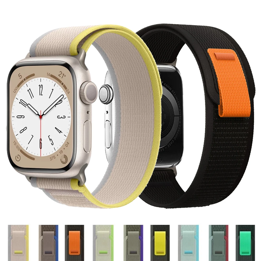 

Sport strap For apple watch Ultra 49mm band 44mm 40mm 38mm 42mm 45mm 41mm correa bracelet iWatch series 7 6 5 3 se 8 Trail Loop