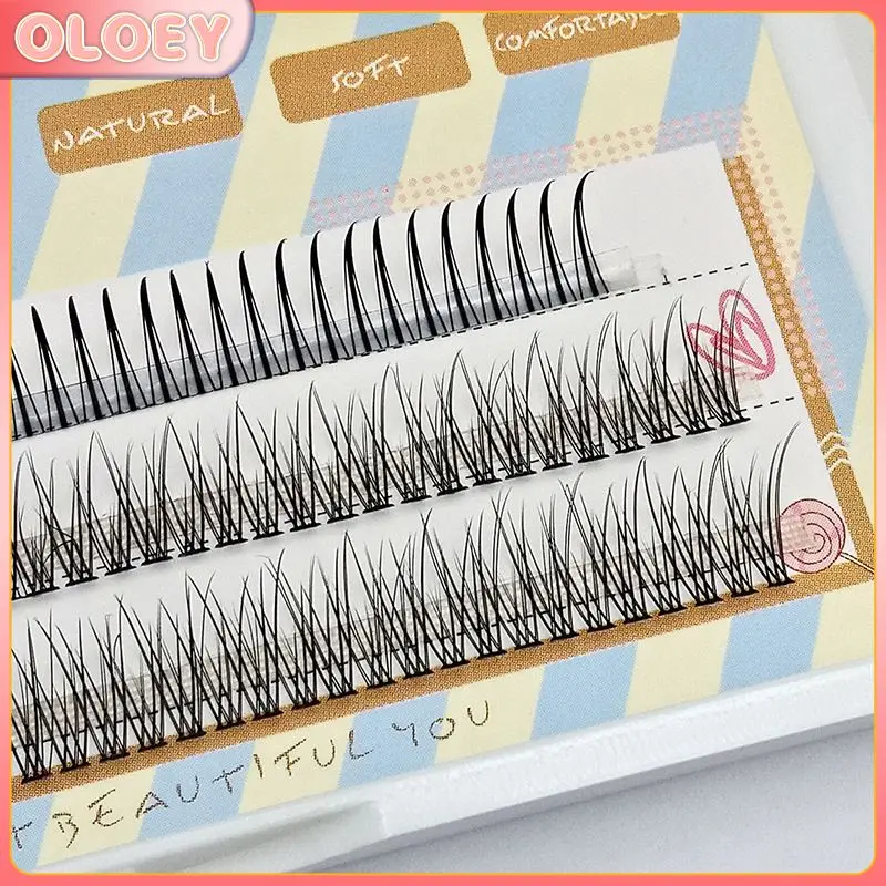 

Makeup Individual Cluster EyeLashes Grafting Fake False Eyelashes Extension Fishtail Type Single Cluster Segmented Eyelashes