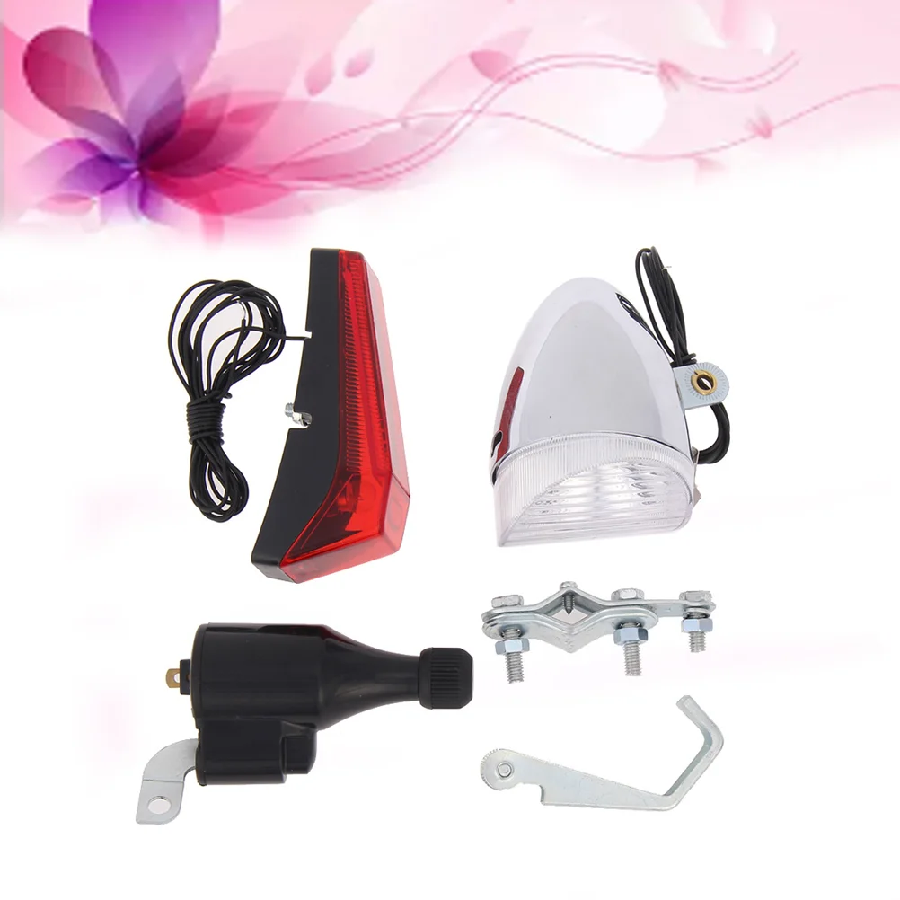 

Lights Generator Friction Dynamo Bike Headlight Rear Light Sets Acessories