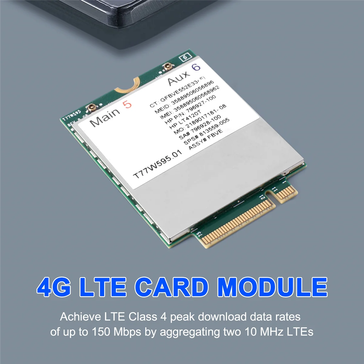 T77W595 4G ​ Модуль карты LTE LT4120 796928 -001 MDM9625 для сетевой модуля HP Probook/EliteBook 820 840 850 G2 G3