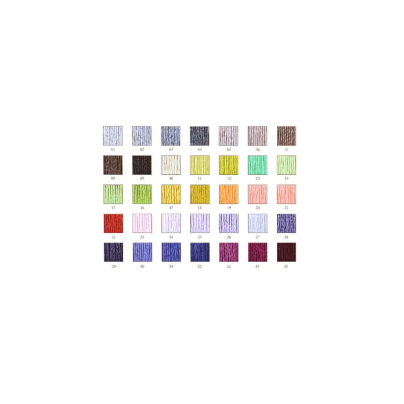 

WY Top 35 NEW DM*C Colors Cotton Floss Cross stitch Embroidery Thread 6 Strands Double Mercerized Singed Rose to me