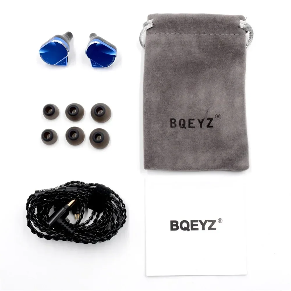 Наушники BQEYZ BQ3 Hi-Fi 3 BA + 2 DD, алюминиевый металл (art.: 3920d26118cba) - 3920d26118cba