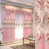 2022 modern curtains for living room bedroom curtains light luxury minimalist new high end chenille embroidery window curtains