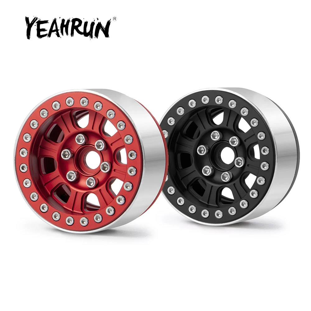 YEAHRUN Beadlock алюминиевый сплав 1.9 дюймов колёсные диски Hub для Axial SCX10 CC01 D90 масштаб 1/10