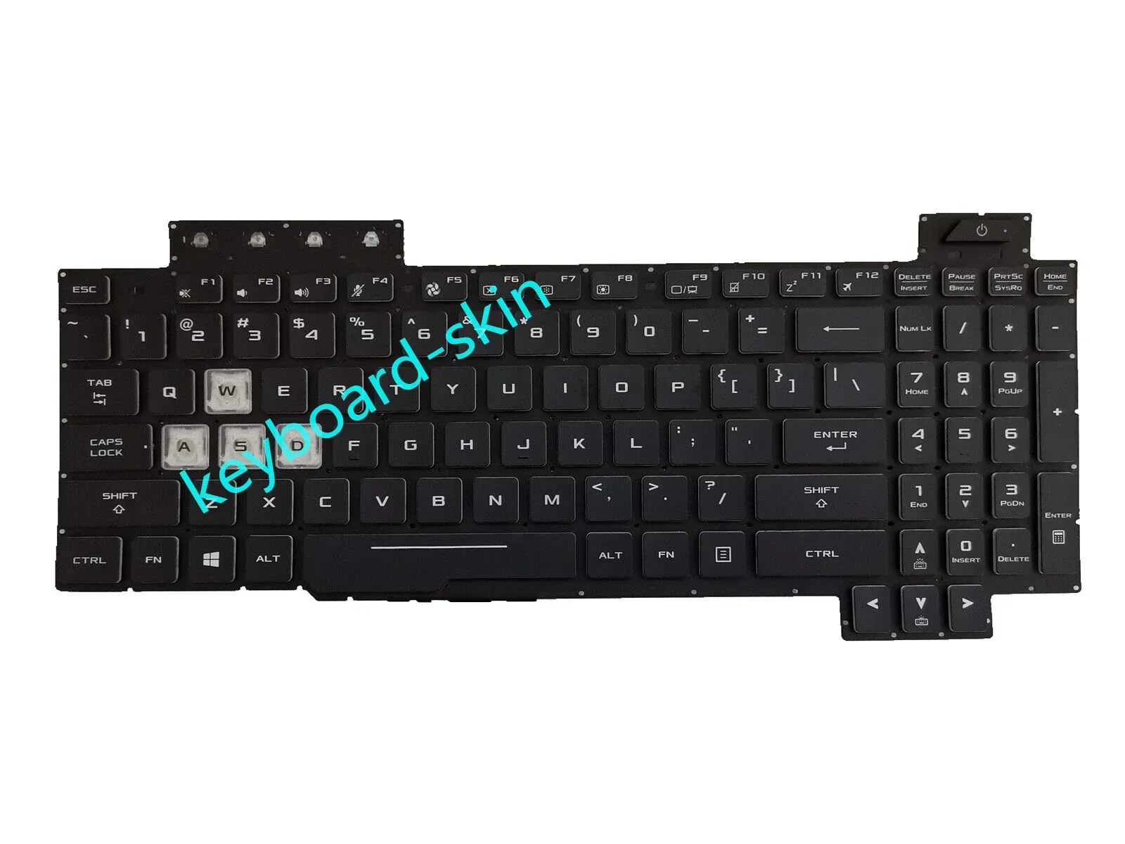 Новая США RGB красочная клавиатура с подсветкой для ноутбука ASUS TUF Gaming FX505 FX505D FX504