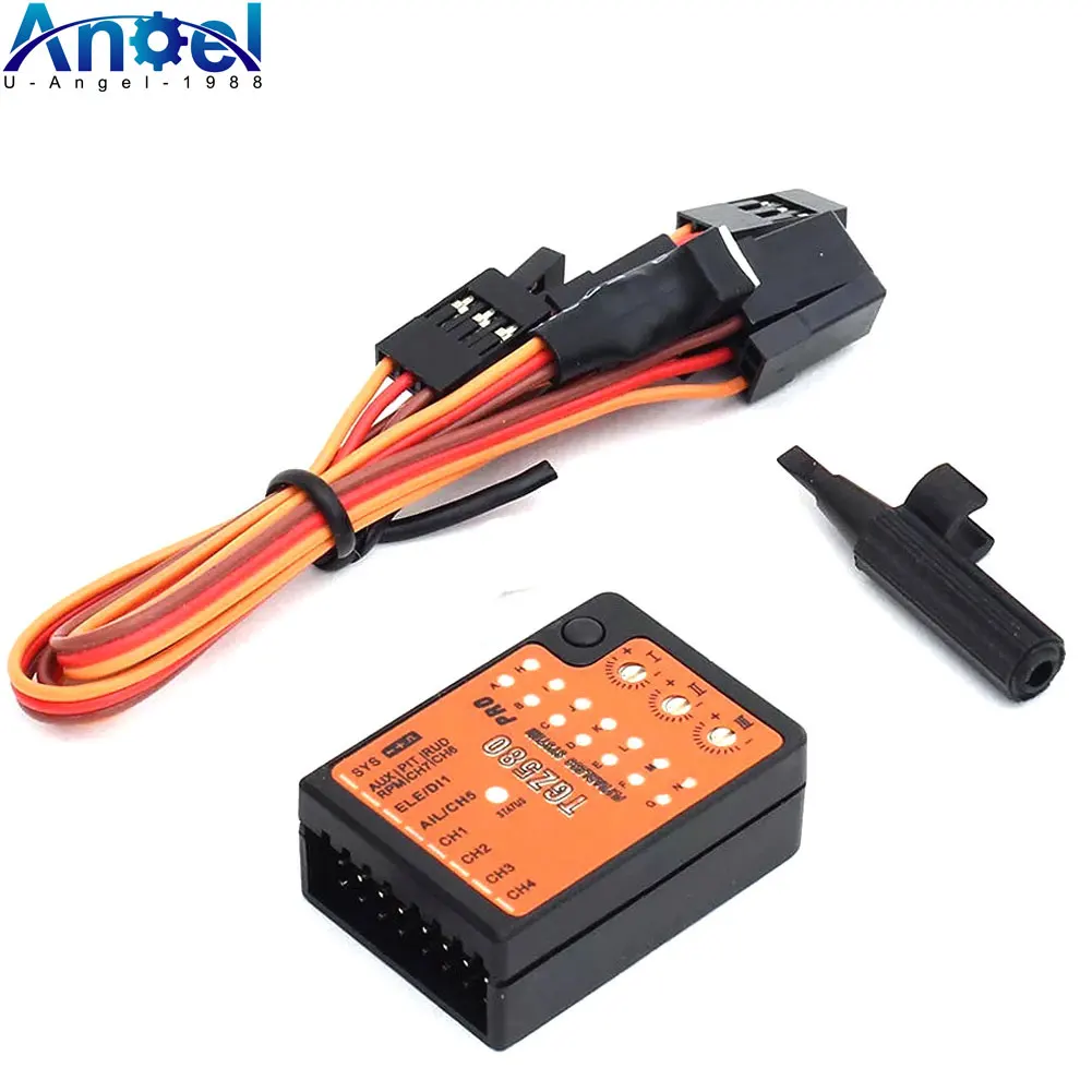 RC TGZ580 3-Axis Gyro FBL Altitude Control Smart Flight System Flybarless 4.5~10V For RC Helicopter T-Rex 250-800