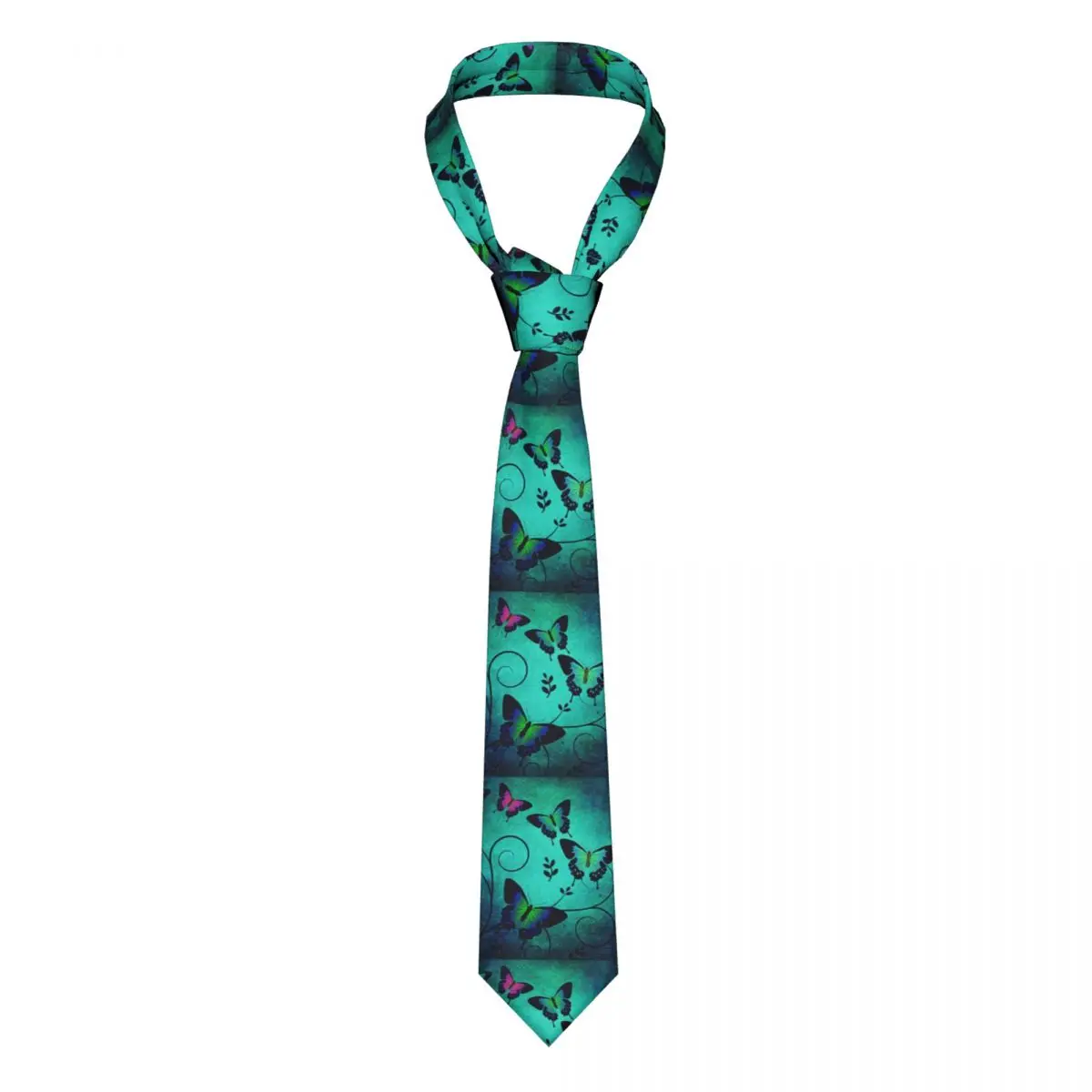 

Butterfly Print Tie Magic Animal Blouse Printed Neck Ties Business Polyester Silk Gift For Men Cravat