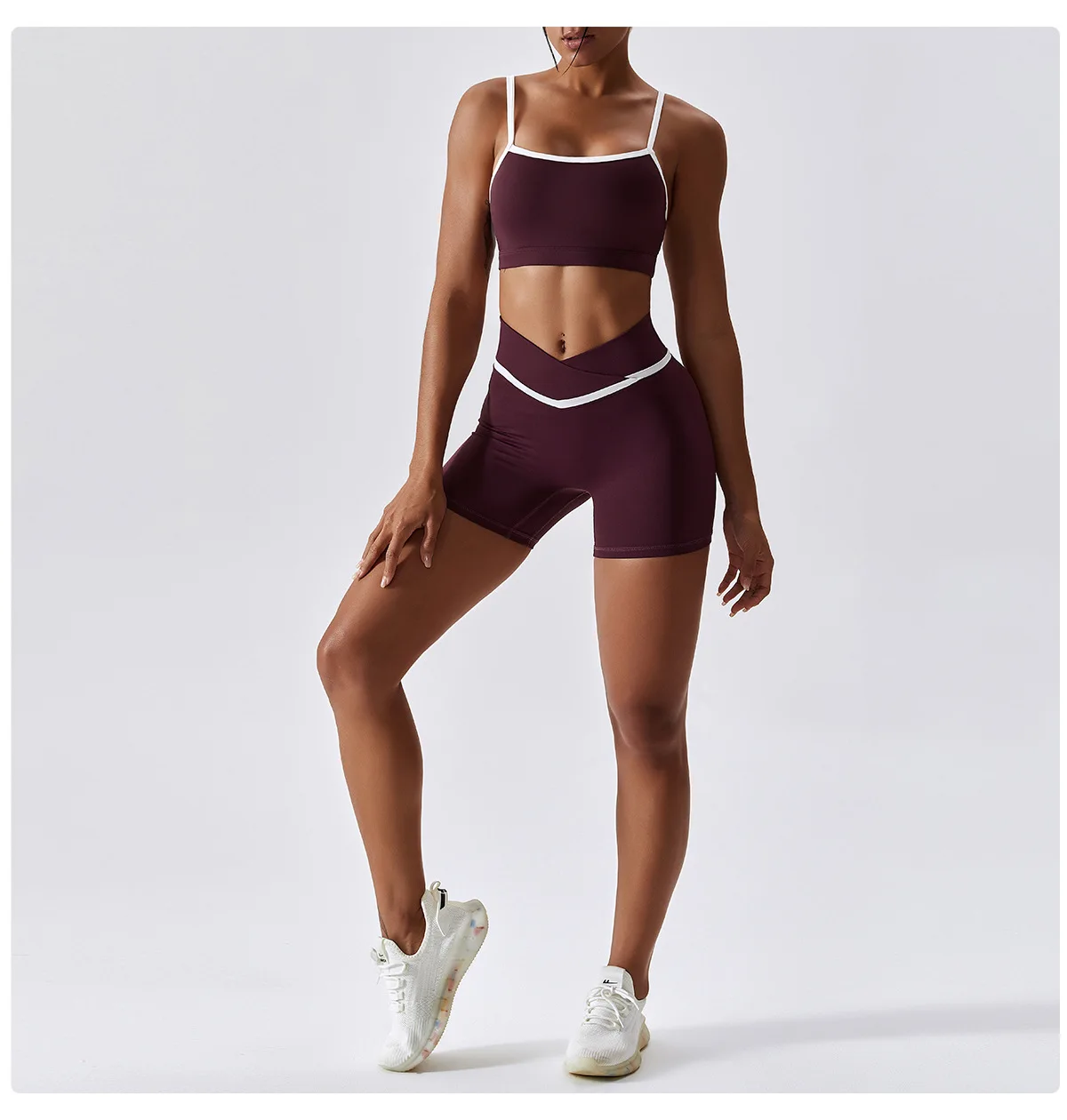 Wyplosz Shorts For Fitness Yoga Compression Vital Nude Women Sports Running High Elastic Gym Soft Push Up Comfortable Splicing