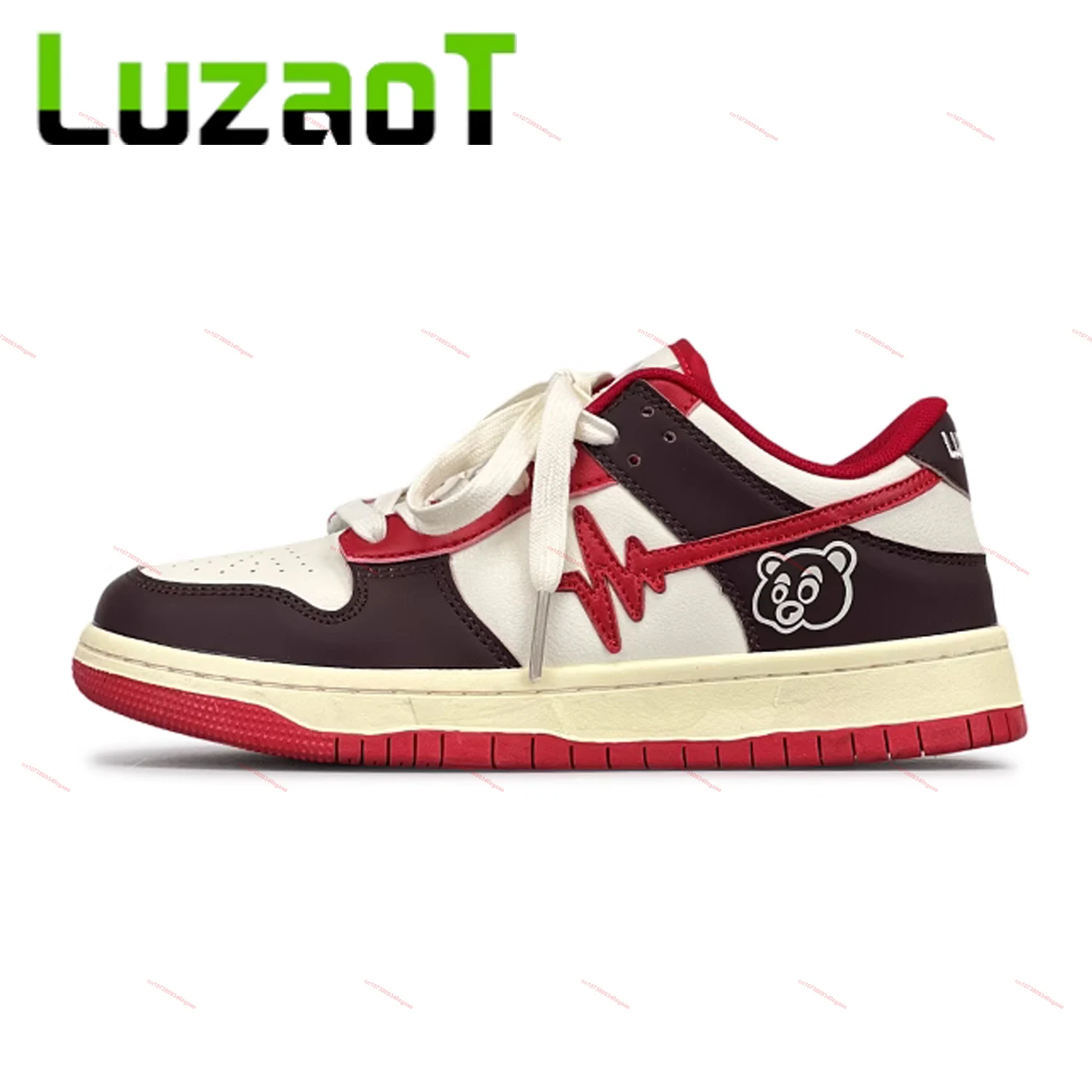 

Кроссовки LUZAOT винтажный скейтборд Shoes Y2k в стиле хип-хоп со звездами, мужские и женские кожаные дышащие повседневные теннисные кроссовки