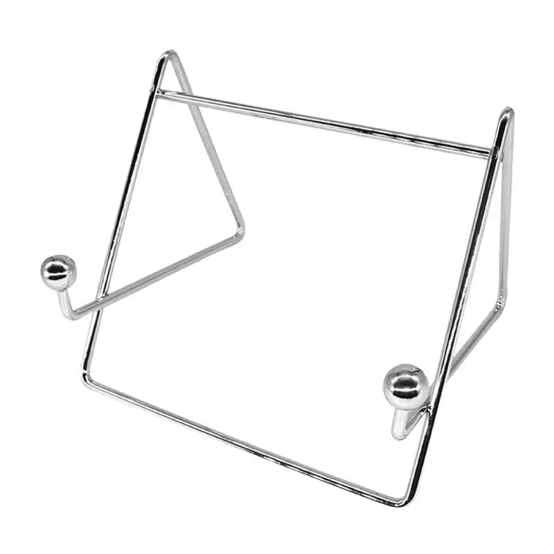 

Plate Stands For Display 8 In Plate Holder Dampproof Waterproof Desktop Recipe Rack Metal Frame Holder Stand For Picture Art