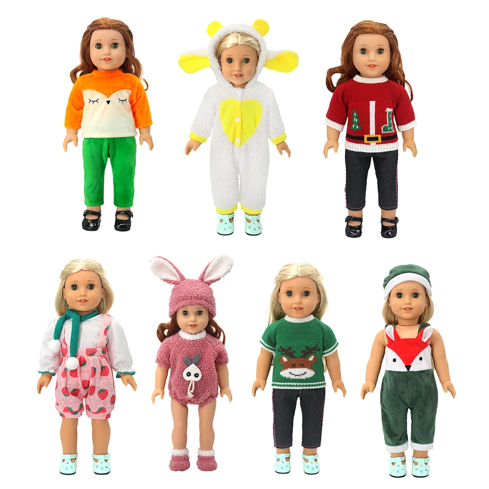 

Новинка 2023, Летний стиль, подходит для кукол американской девочки, 18-дюймовая кукла, рождественский подарок для девочки (продается только одежда)