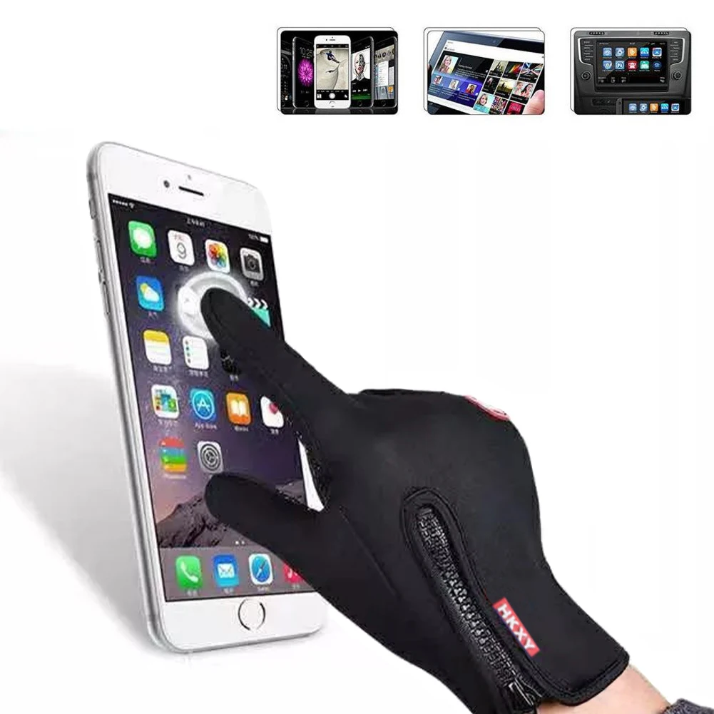 Ветрозащитные зимние теплые перчатки мужские лыжные для сноуборда