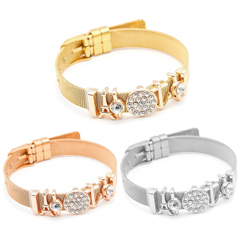 

Hot Sale Fashion 10mm Stainless Steel Mesh Bracelet DIY Brand Bracelet & Bangle For Women Jewelry Gift Dropshipping