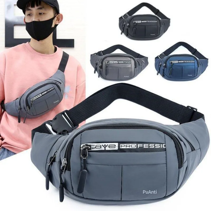

Outdoor Waist Bag Waterproof Waist Bum Bag Running Jogging Belt Pouch Zip Fanny Pack Mobile Phone Bag Oxford Cloth Chest Bag