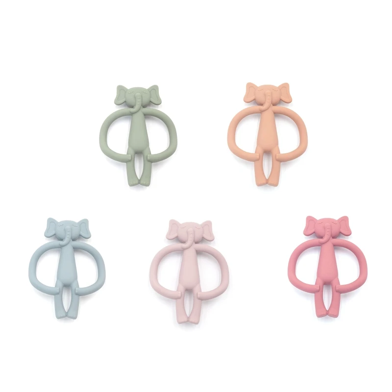 

Детский Прорезыватель для зубов в виде слона без бисфенола