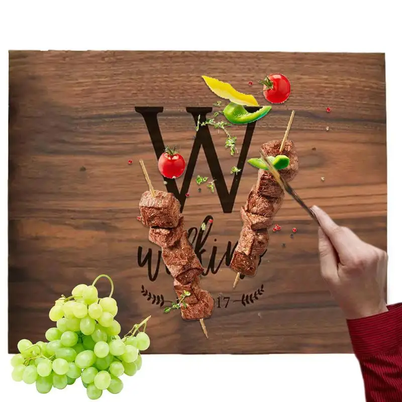 

Walnut Chopping Board Large Thick Walnut Cutting Board Newlywed Couple Parents Anniversary Housewarming Christmas Display