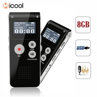 8gb digital voice recorder dictaphone voice activated professional usb recording pen mp3 player for leature interview