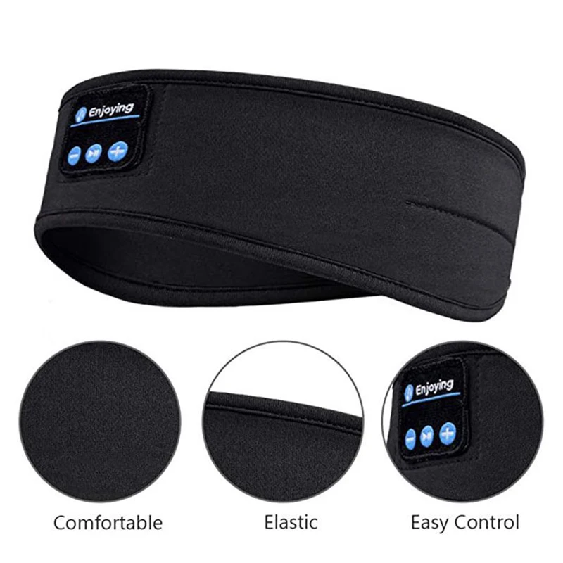 

New Sleeping Wireless Bluetooth Earphone Soft Elastic Breathable Sports Headband with Microphone for Side Music Sleep Earphones