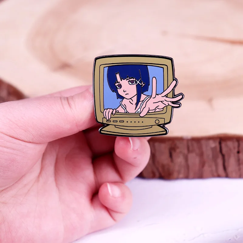 Эмалевая шпилька Serial Experiments Lain