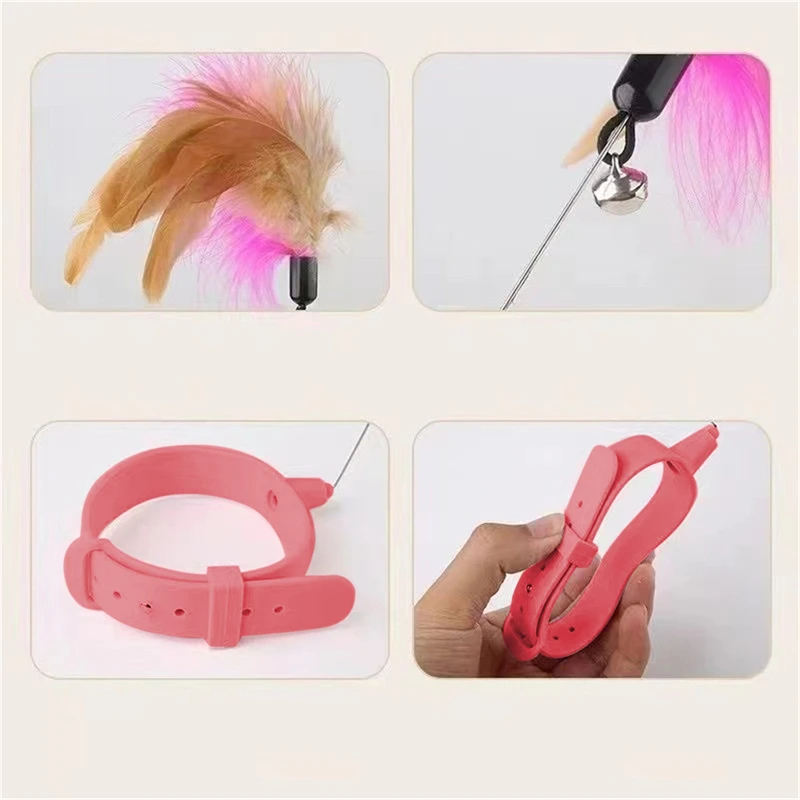 Интерактивные Игрушки Для Кошек Перья С Искусственными Перьями Забавные И