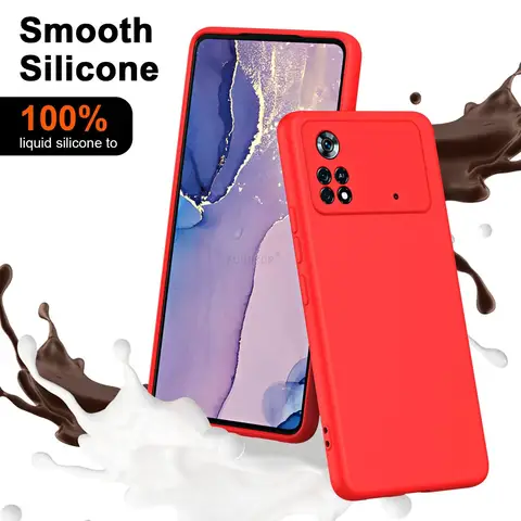 Противоударный силиконовый чехол для Xiaomi Poco C65 F5 X5 Pro 5G PocoPhone M5S  M4 Pro X4 Pro 5GX5 X3 F3 F4 M3 чехол на poco X5 Pro 5G M4 Pro