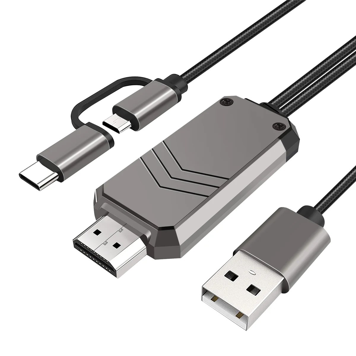 Переходник для телефона и телевизора, совместимый с типом C / Micro-USB ...