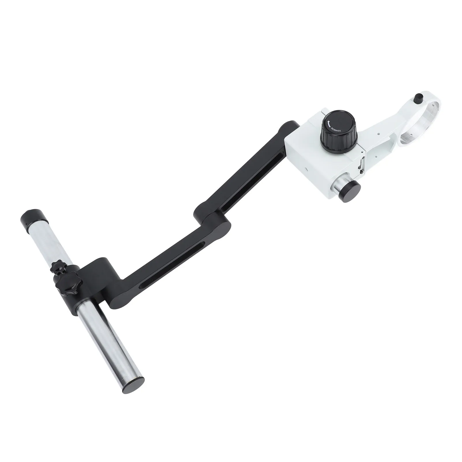 Микроскоп Шарнирный зажим 76 мм Алюминиевый сплав Двойная осевая подставка для