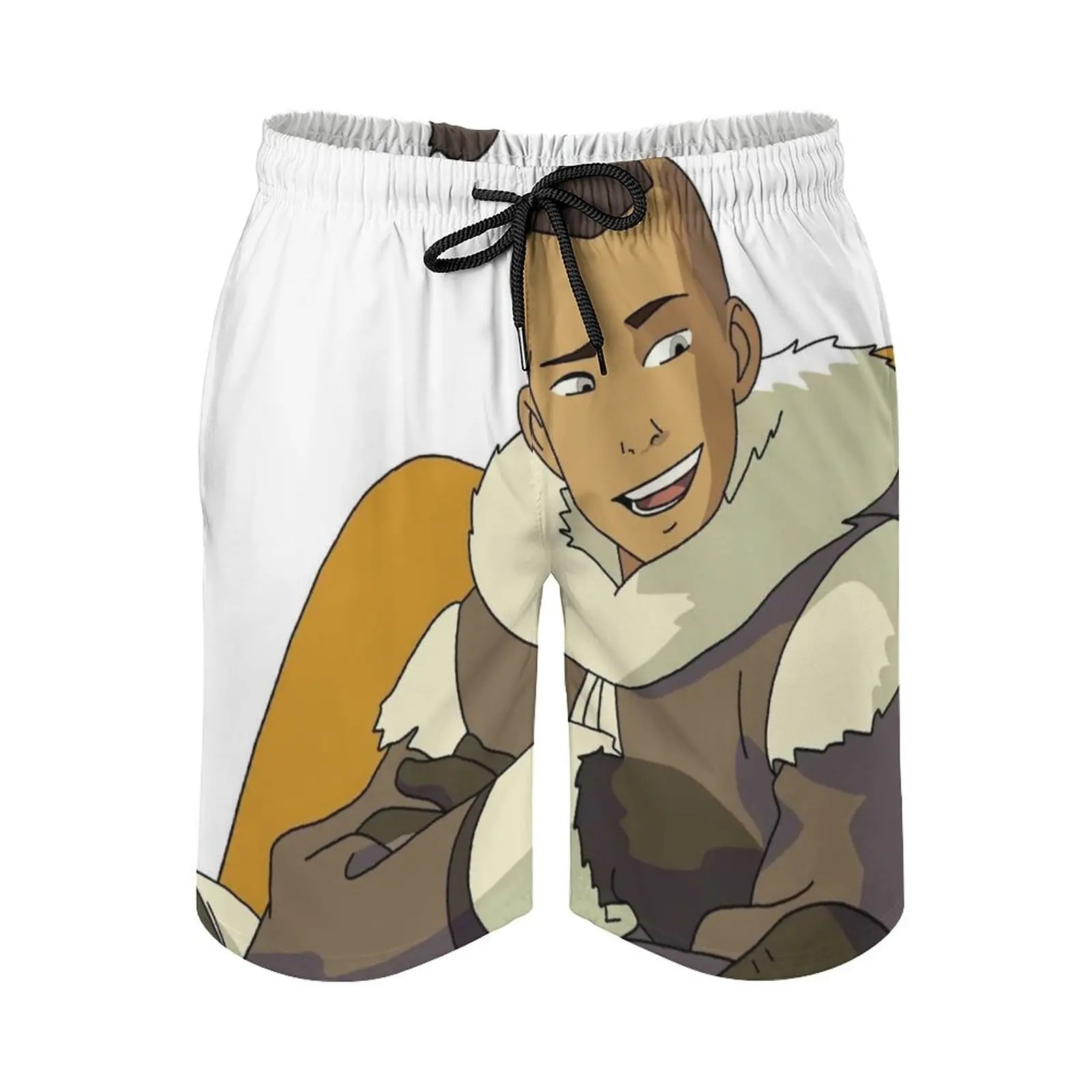 

Sokka New Mens Swim Shorts Quick Dry Beach Board Swimwear Fashion Volley Shorts Katara Aang Momo Sokka Suki Zuko Appa The Last