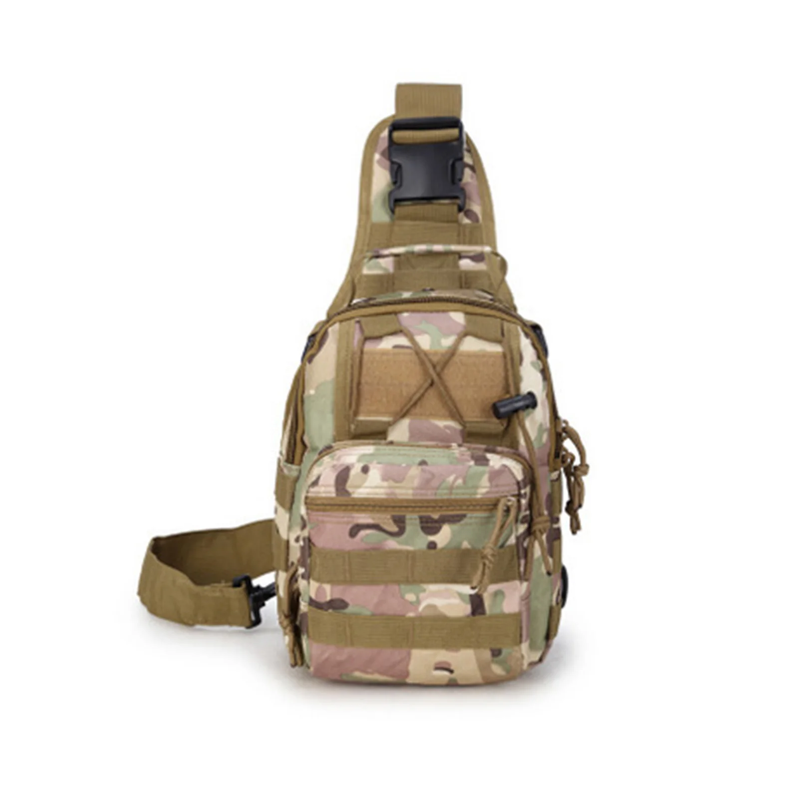 

Men Large Capacity Outdoor Climbing Multifunctional Sports Chest Bag Durable Oxford Cloth Hiking Shoulder Storage Cross Body