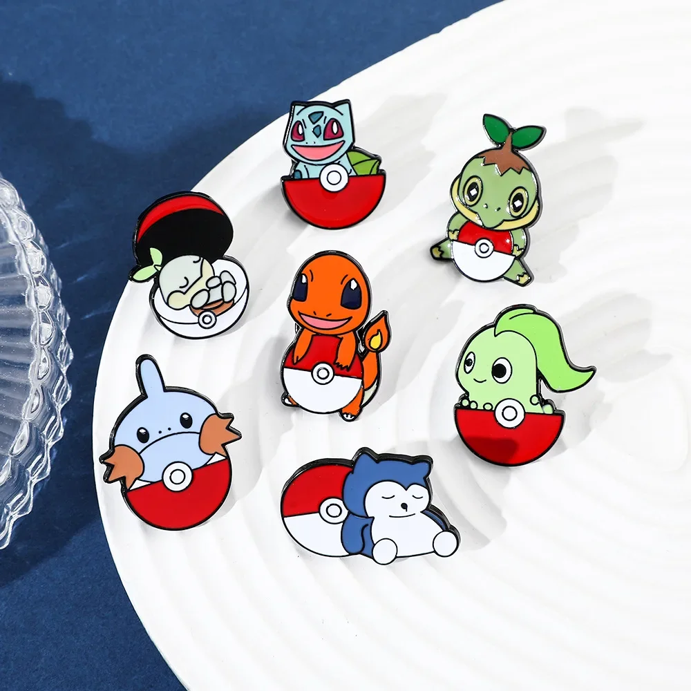 Брошь Mimikyu Пикачу Kawaii аниме фигурка Pokemon эмалированные булавки для рюкзака значки