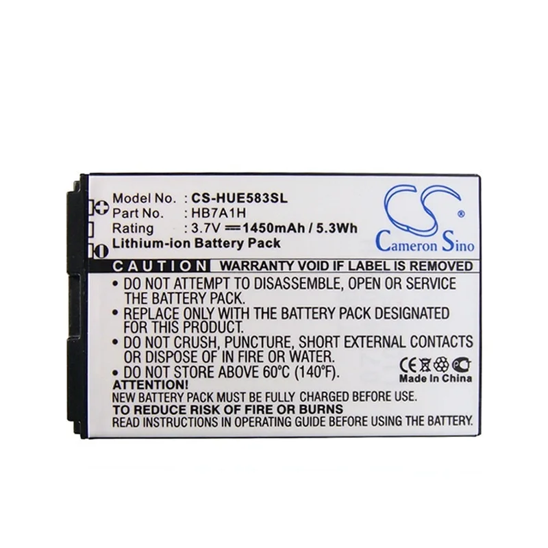 

Applicable Huaiwei R201 wireless router battery HB7A1H 1450mAh