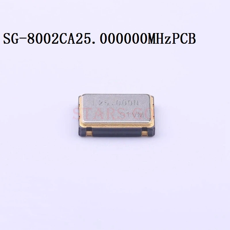 10PCS/100PCS 25MHz 7050 4P SMD 3.3V ±50ppm OE -20~~+70℃ SG-8002CA 25.000000MHz PCB Pre-programmed Oscillators