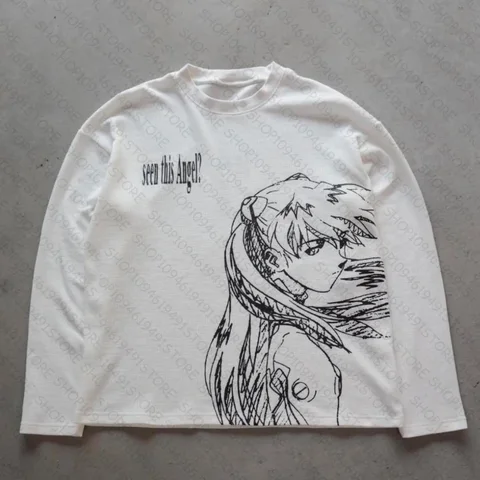 Готическая футболка из полиэстера Harajuku