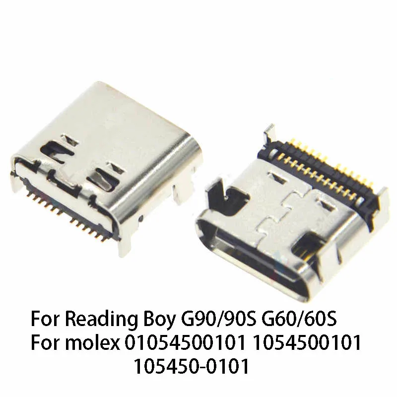 

1 шт. 24-контактный USB-разъем типа c для чтения мальчиков G90/90S G60/60S для Molex 01054500101 1054500101 105450-0101 USB-порт для зарядки и передачи данных